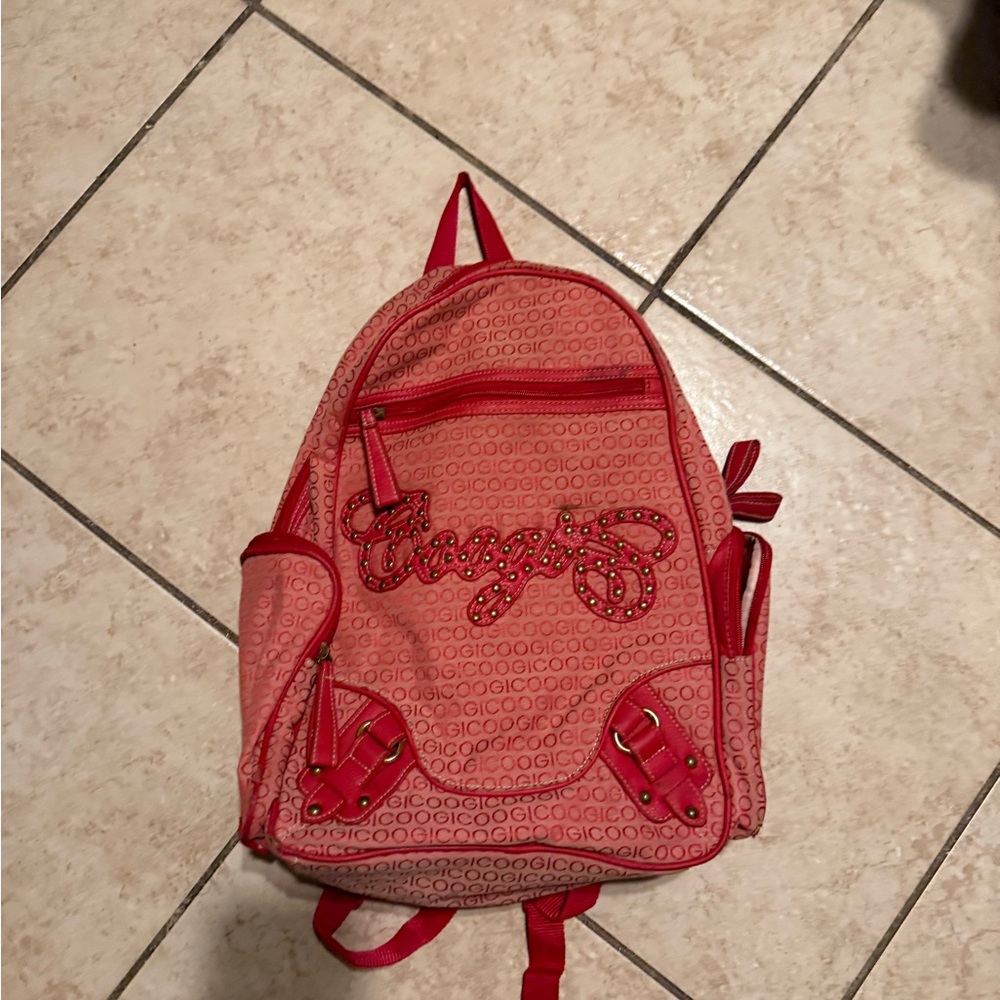 COOGI Red Patterned Backpack - Picture 2 of 3